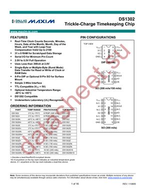 DS1302S+ datasheet  